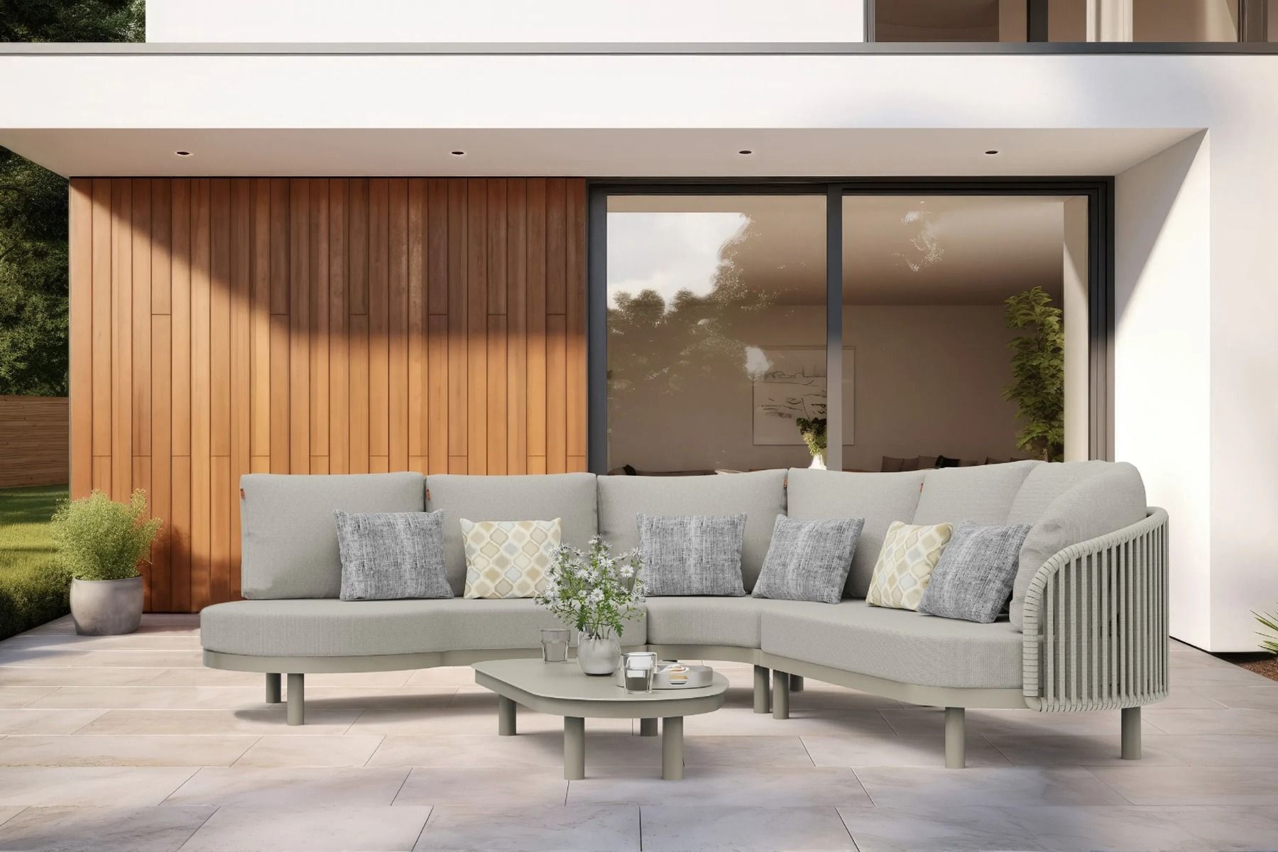 Santika Nanda hoek loungeset 4-delig