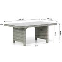 Garden Collections Amico/Napoli 145 cm dining loungeset 4-delig thumbnail
