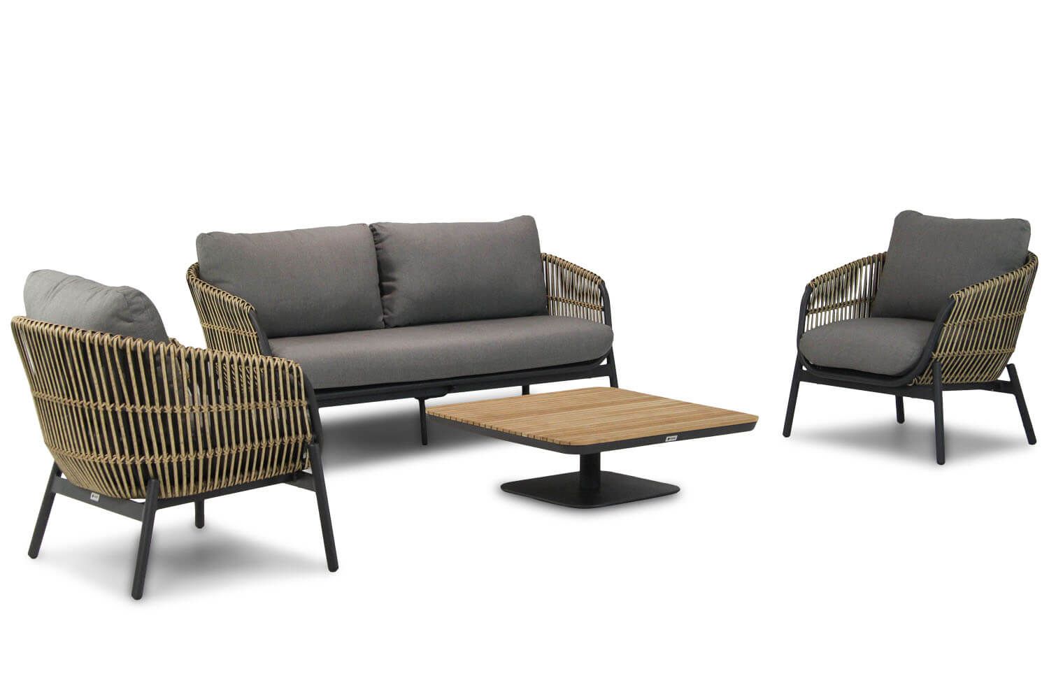 Coco Nathan/Ralph 90 cm stoel-bank loungeset 4-delig