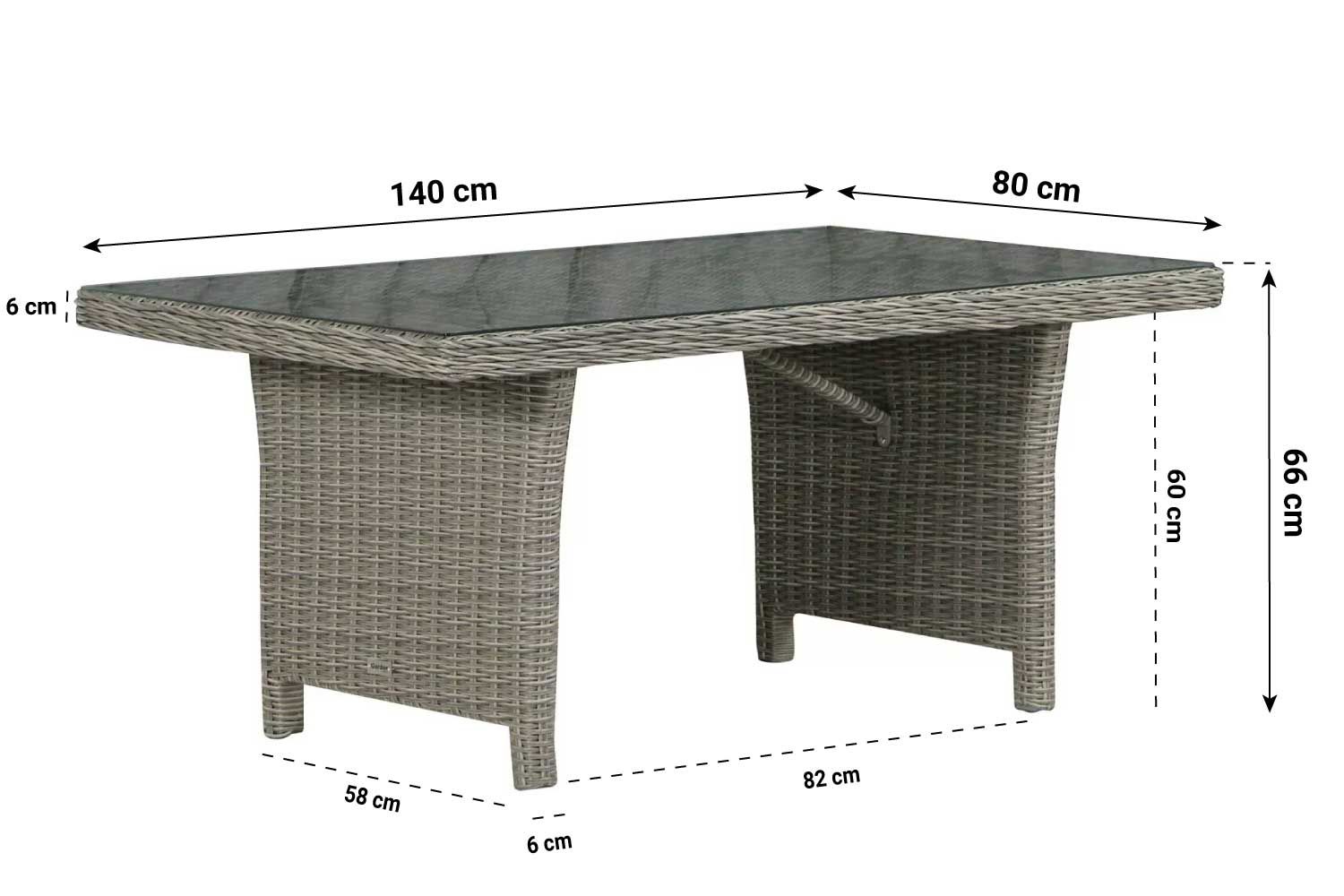Garden Collections New Castle dining loungeset 5-delig thumbnail