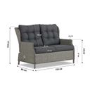 Garden Collections New Castle stoel-bank loungeset 4-delig thumbnail