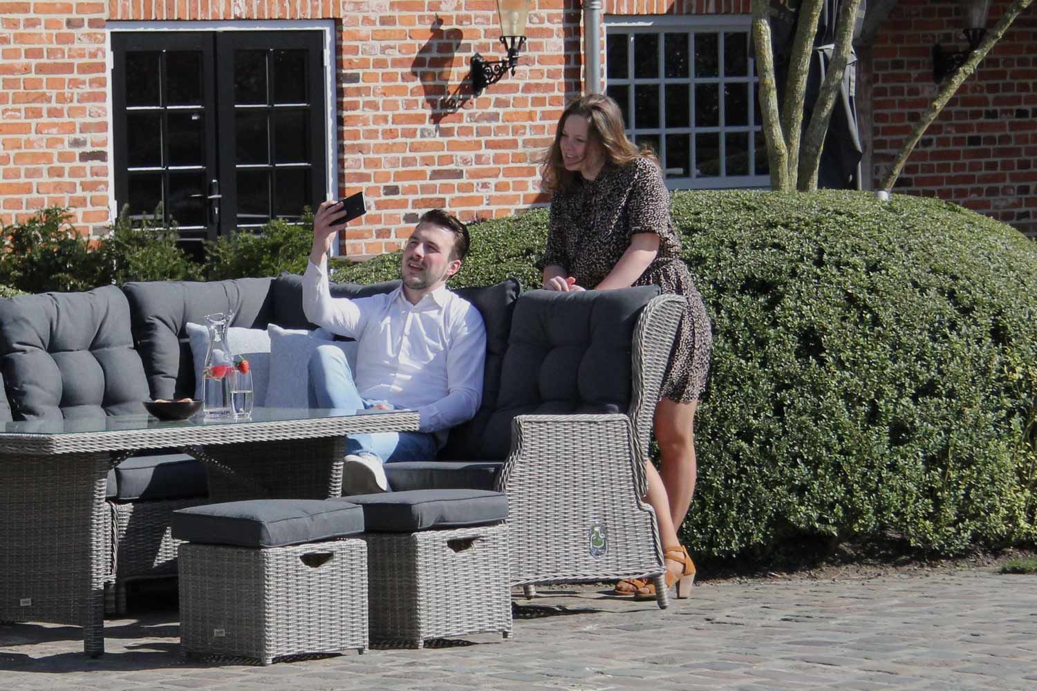 Garden Collections New Castle dining loungeset 5-delig thumbnail