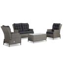 Garden Collections New Castle stoel-bank loungeset 4-delig thumbnail