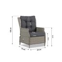 Garden Collections New Castle stoel-bank loungeset 4-delig thumbnail
