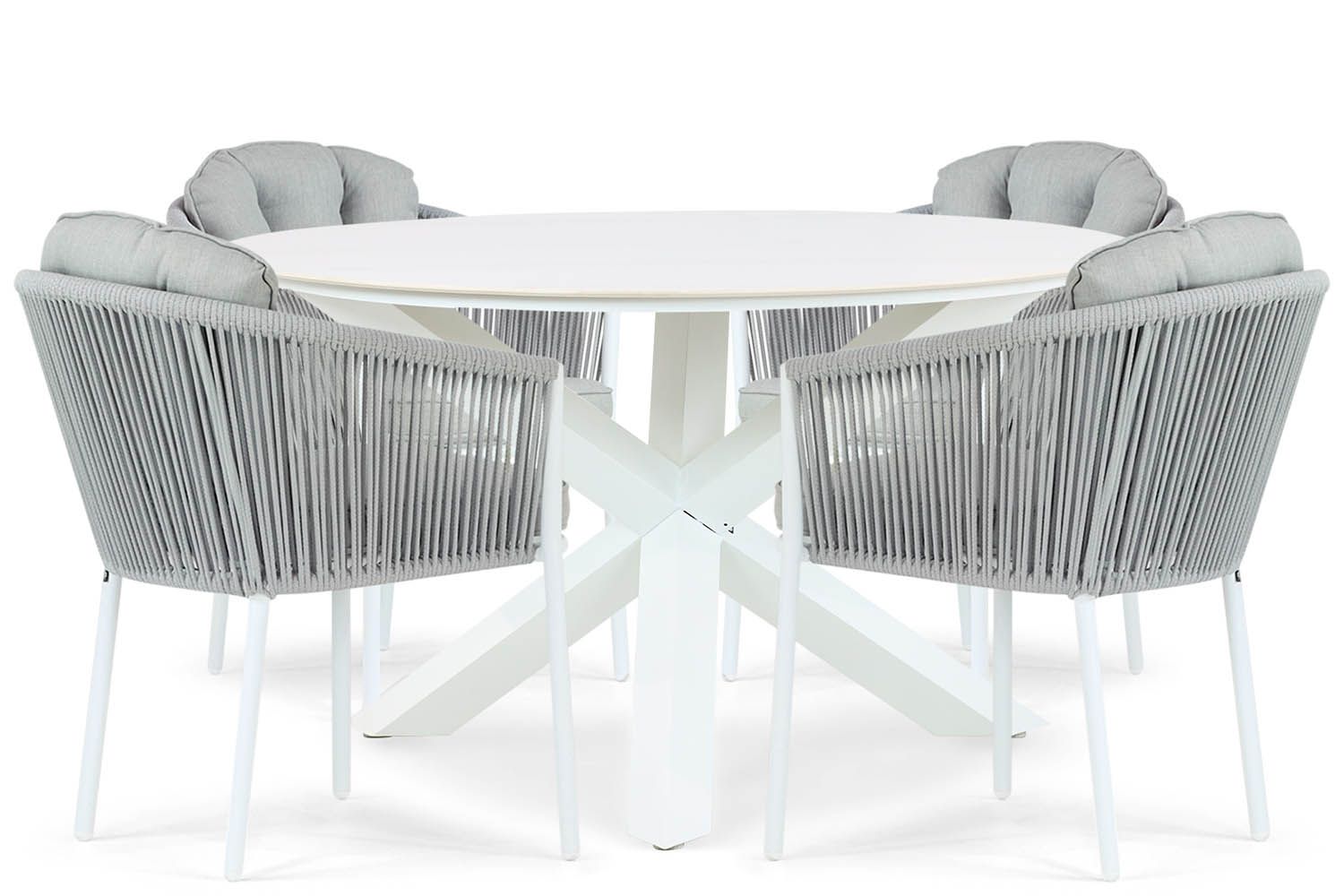 Santika Novita/Orino 130 cm dining tuinset 5-delig thumbnail
