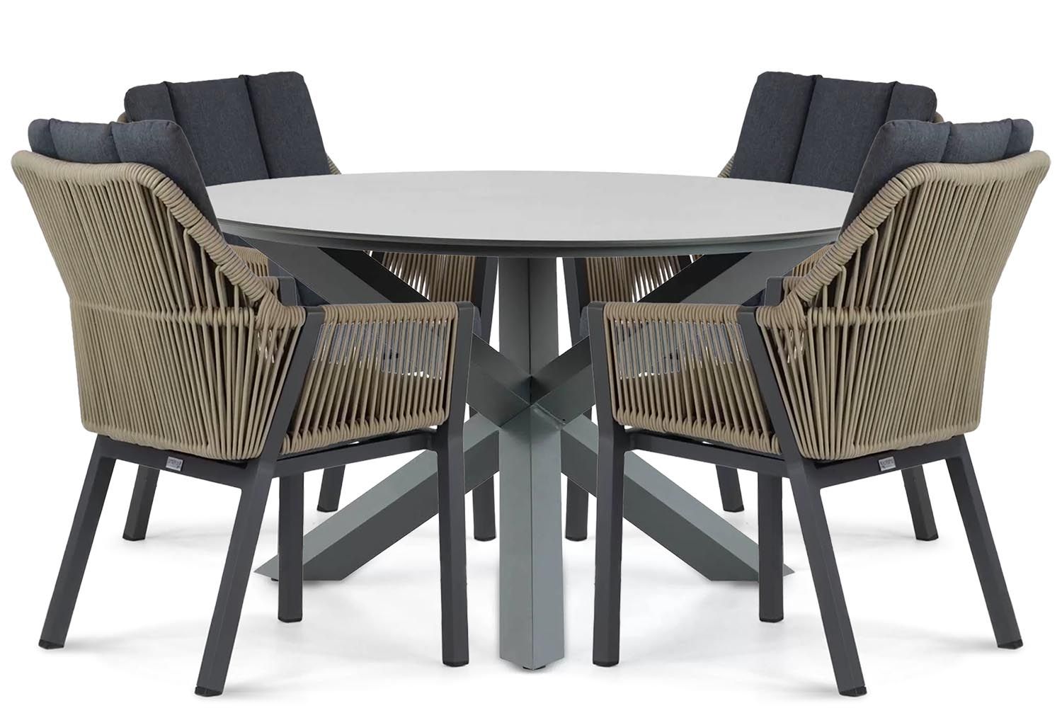 Lifestyle Verona/Orino 130 cm dining tuinset 5-delig thumbnail