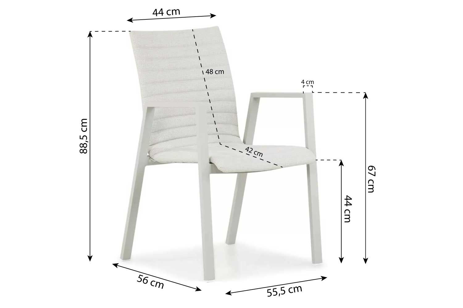 Osmen Joliet/Brighton 240 cm dining tuinset 7-delig