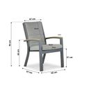 Osmen Midura/Rockville 120 cm dining tuinset 5-delig thumbnail