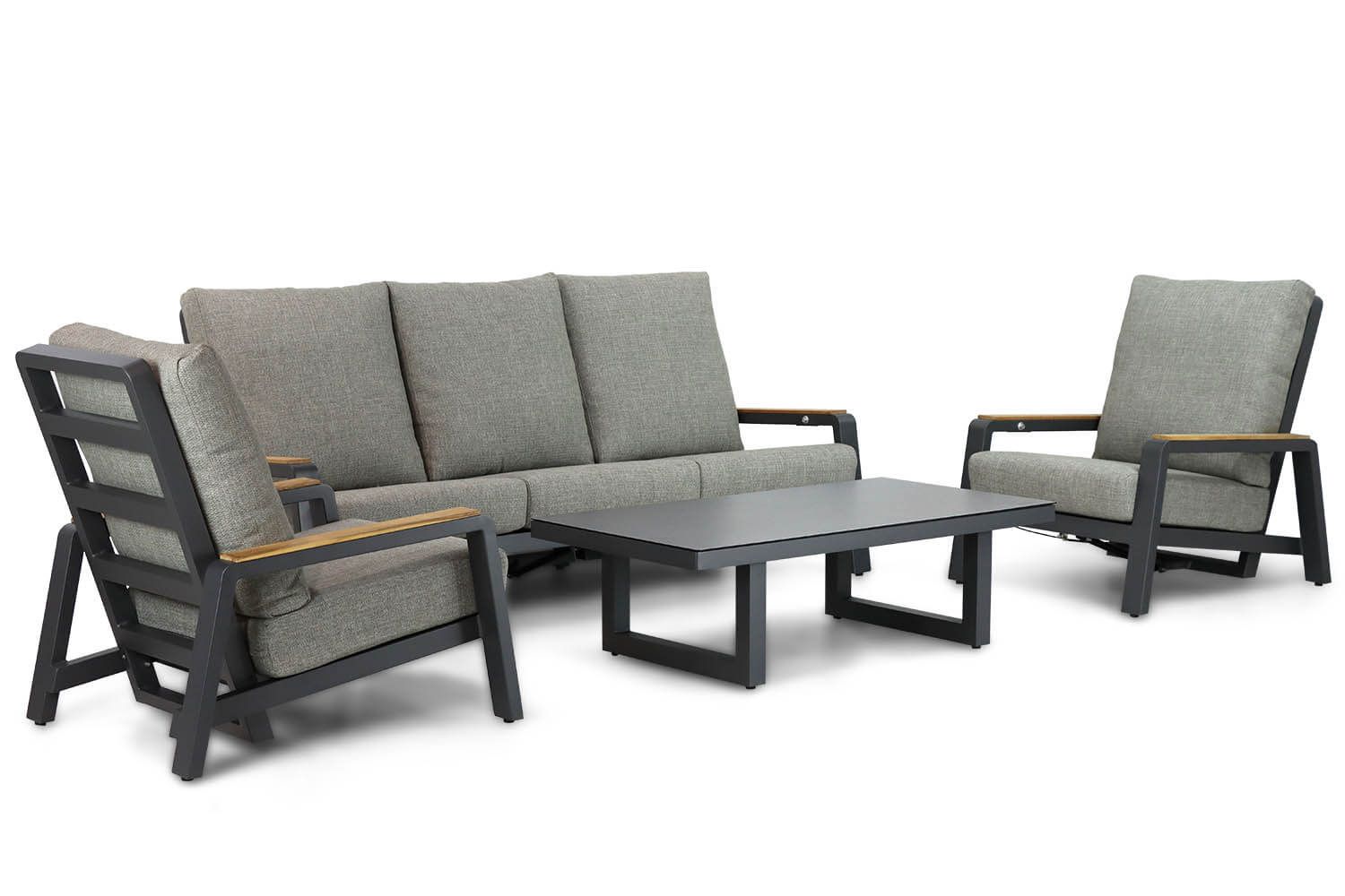 Osmen Manly stoel-bank loungeset 4-delig thumbnail