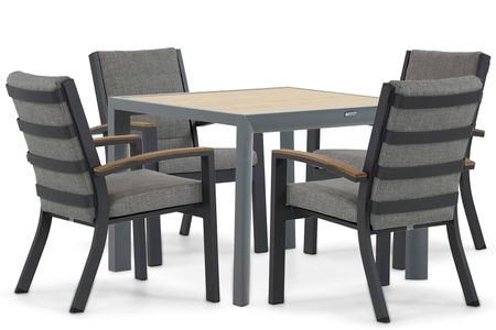 Osmen Midura/Borello 100 cm dining tuinset 5-delig
