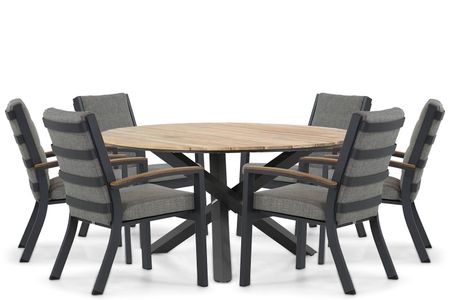 Osmen Midura/Fabriano 150 cm dining tuinset 7-delig