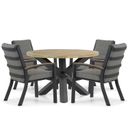 Osmen Midura/Rockville 120 cm dining tuinset 5-delig thumbnail