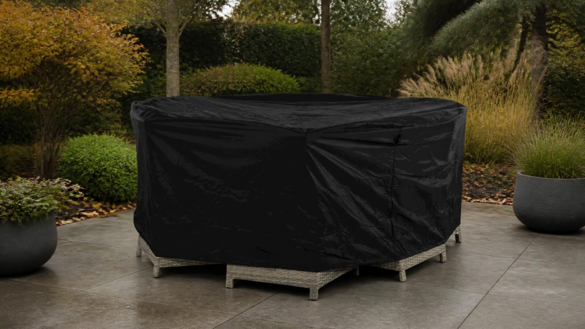 Outdoor Cover tuinsethoes rond 210 cm x (h) 85 cm