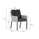 Garden Collections Oxbow/Cardiff 180 cm dining tuinset 5-delig thumbnail