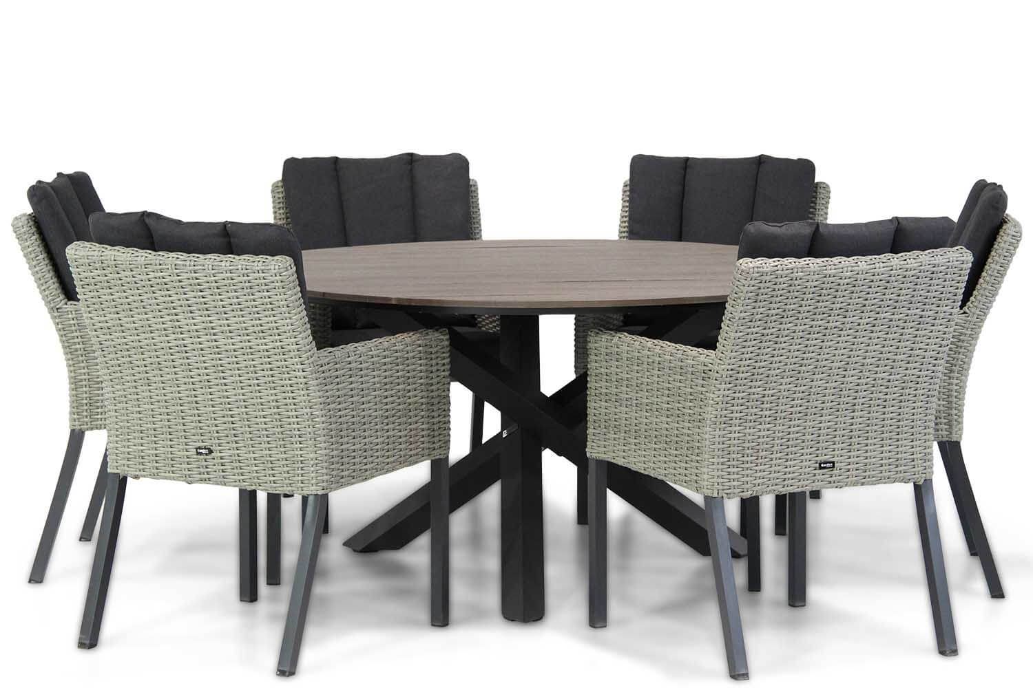 Garden Collections Oxbow/Ancona 150 cm dining tuinset 7-delig thumbnail