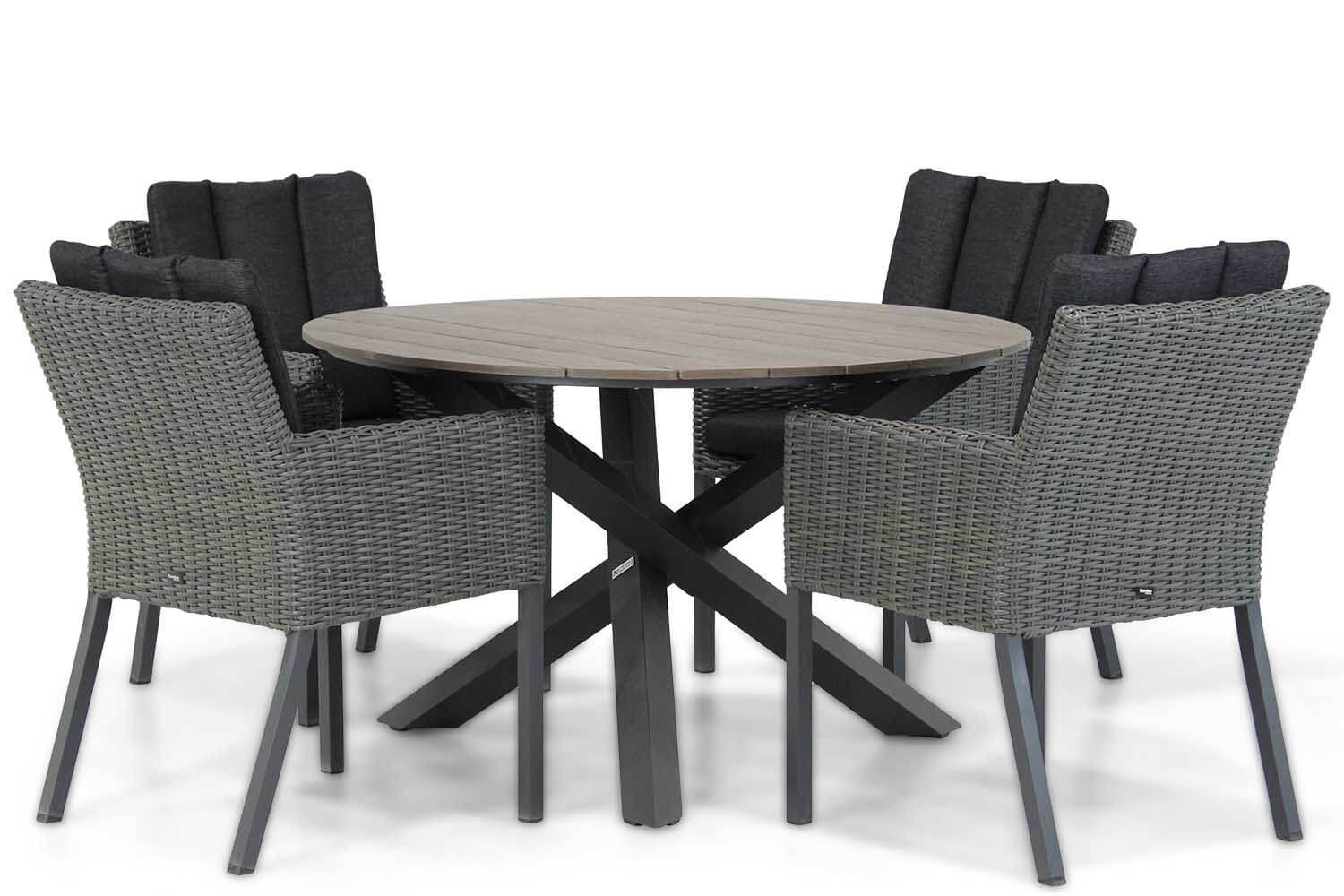 Garden Collections Oxbow/Ancona 125 cm dining tuinset 5-delig thumbnail