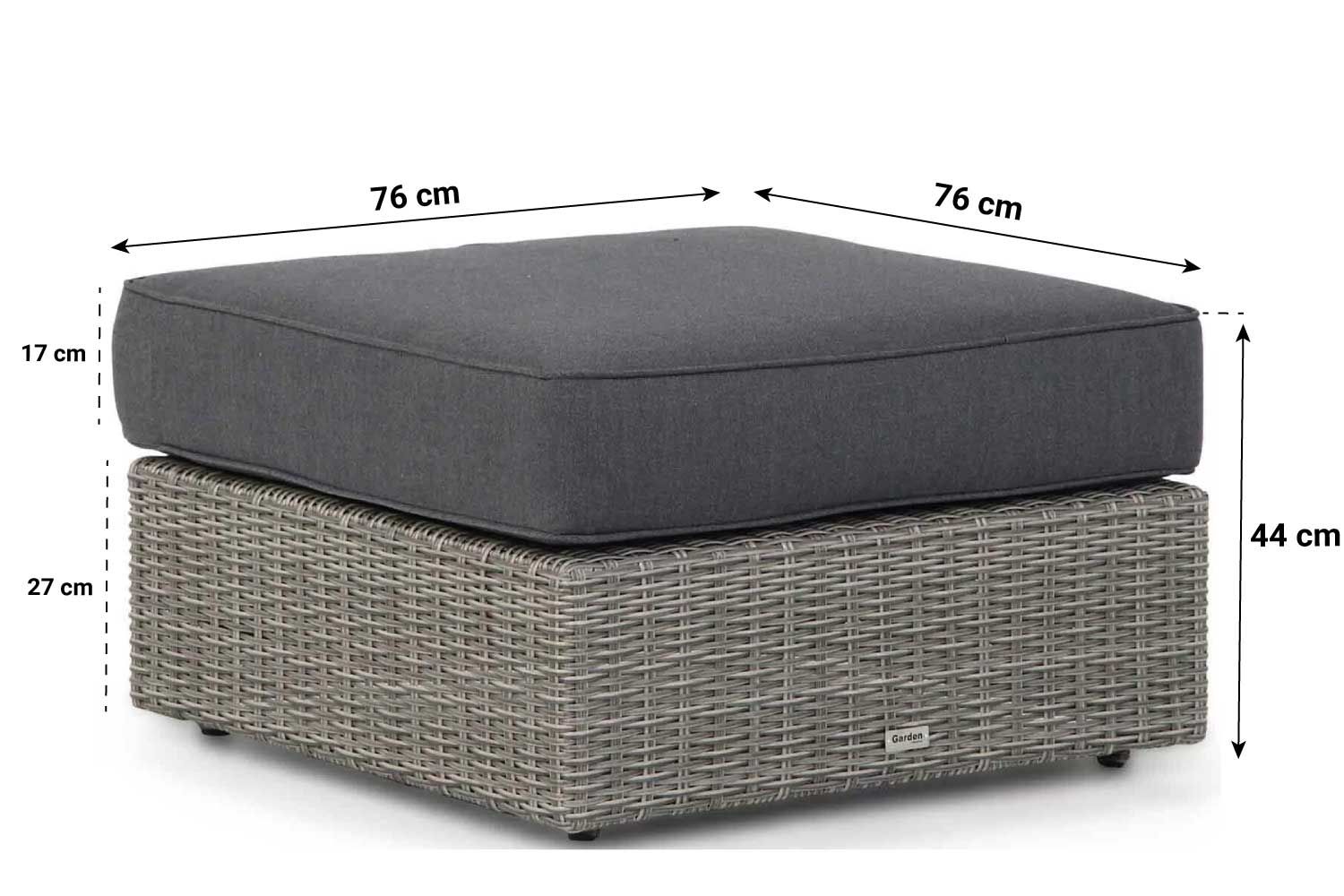 Garden Collections Oxford hoek loungeset 4-delig