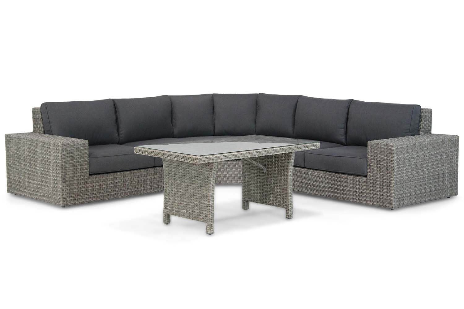 Garden Collections Oxford/New Castle 140 cm hoek loungeset 4-delig thumbnail