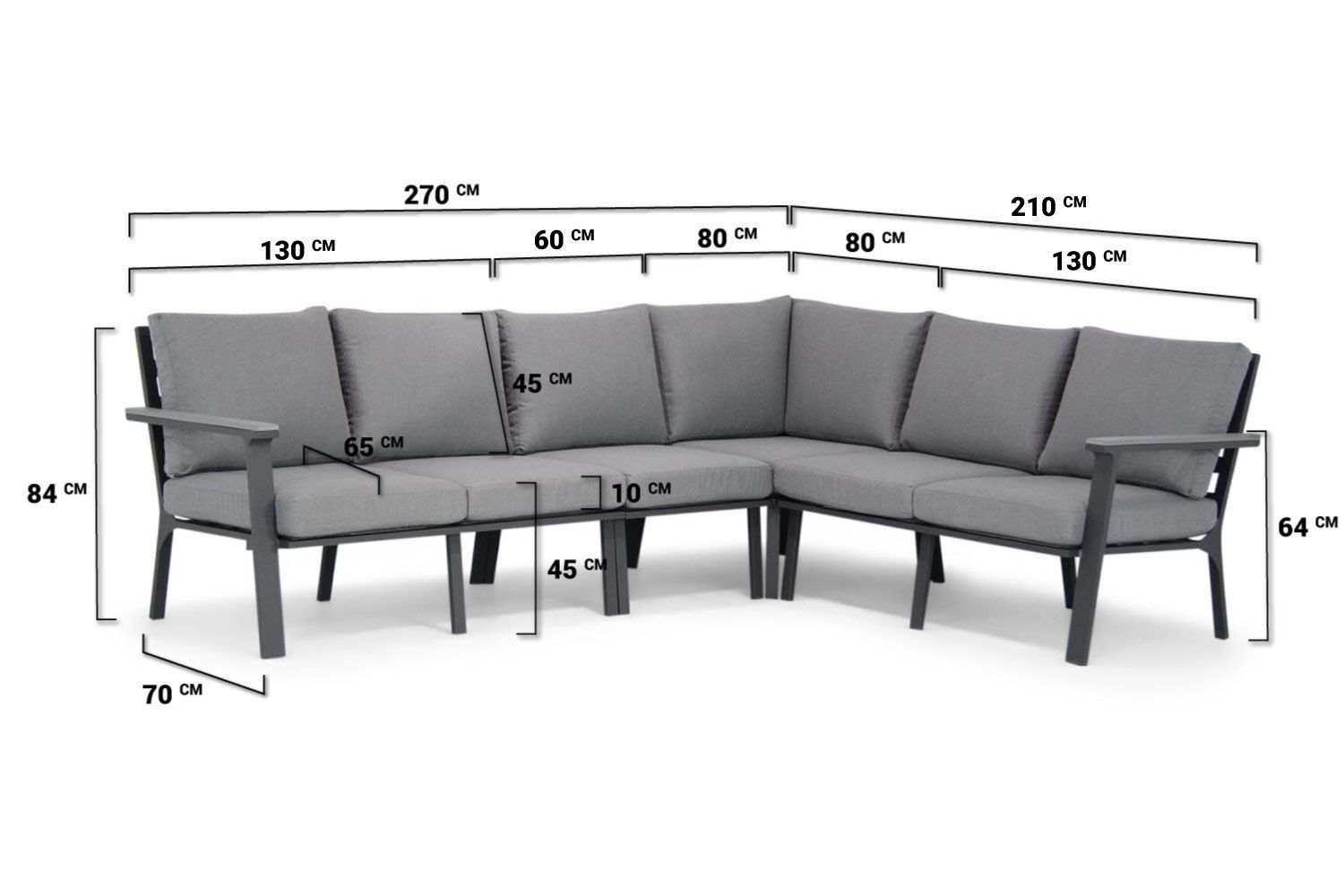 Lifestyle Palazzo hoek loungeset 5-delig thumbnail