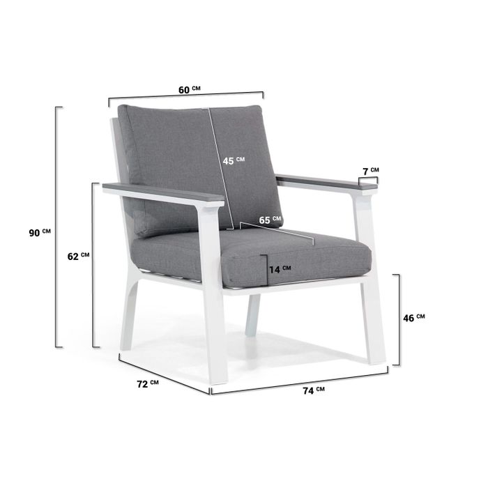 Lifestyle Palazzo lounge tuinstoel 