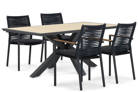 Santika Giovane/Palermo 181 cm dining tuinset 5-delig