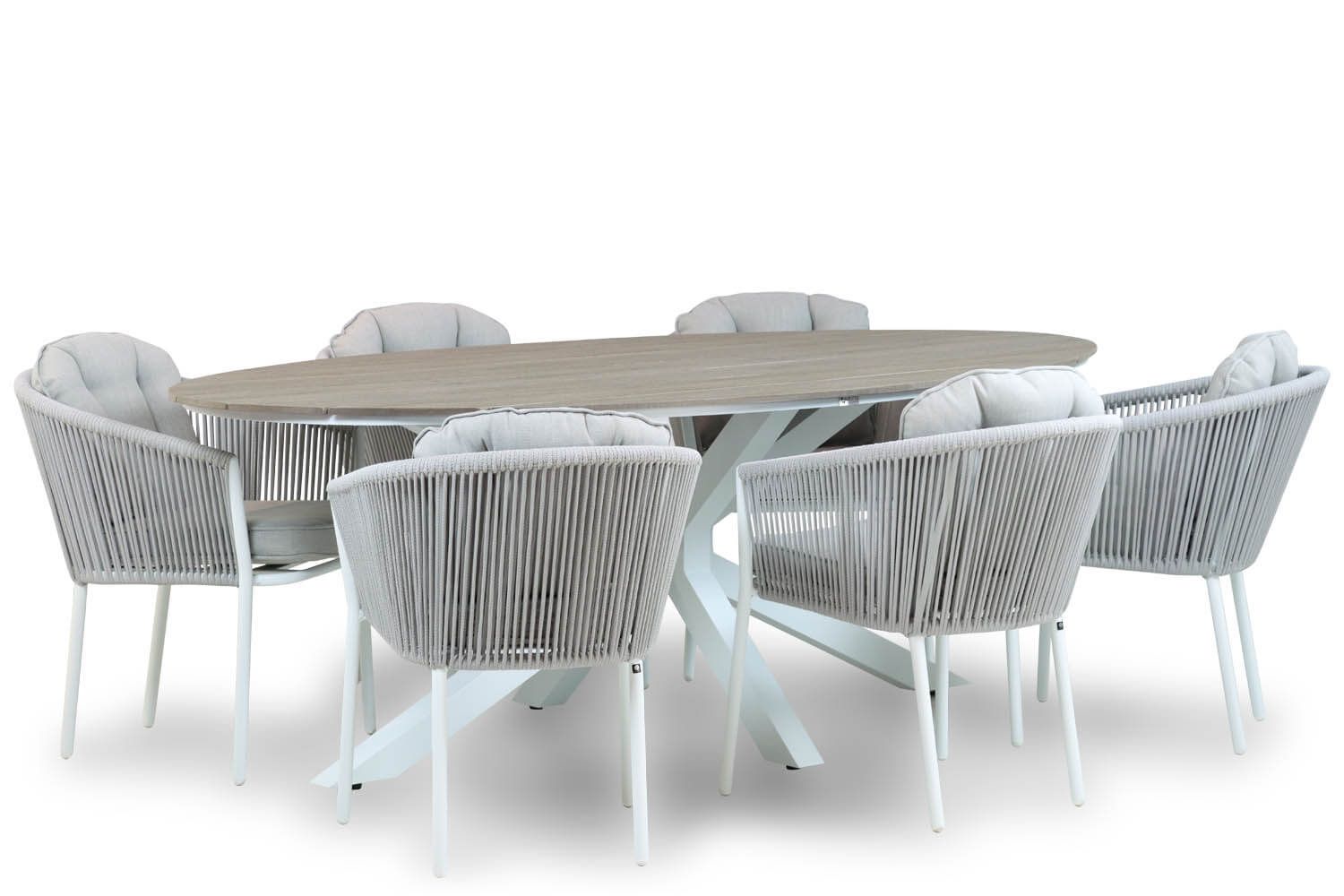 Santika Novita/Panama 220 cm dining tuinset 7-delig thumbnail