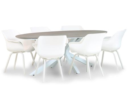 Hartman Sophie element/Panama 220 cm dining tuinset 7-delig