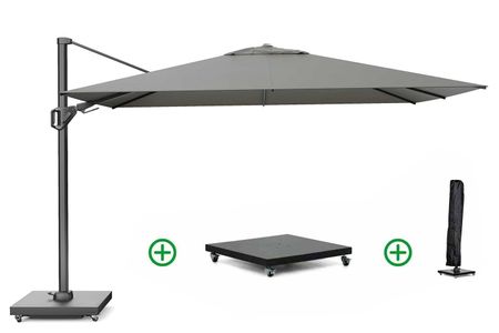 Platinum Challenger zweefparasol 2.6x3.5m T2 premium (incl. voet en hoes) manhattan