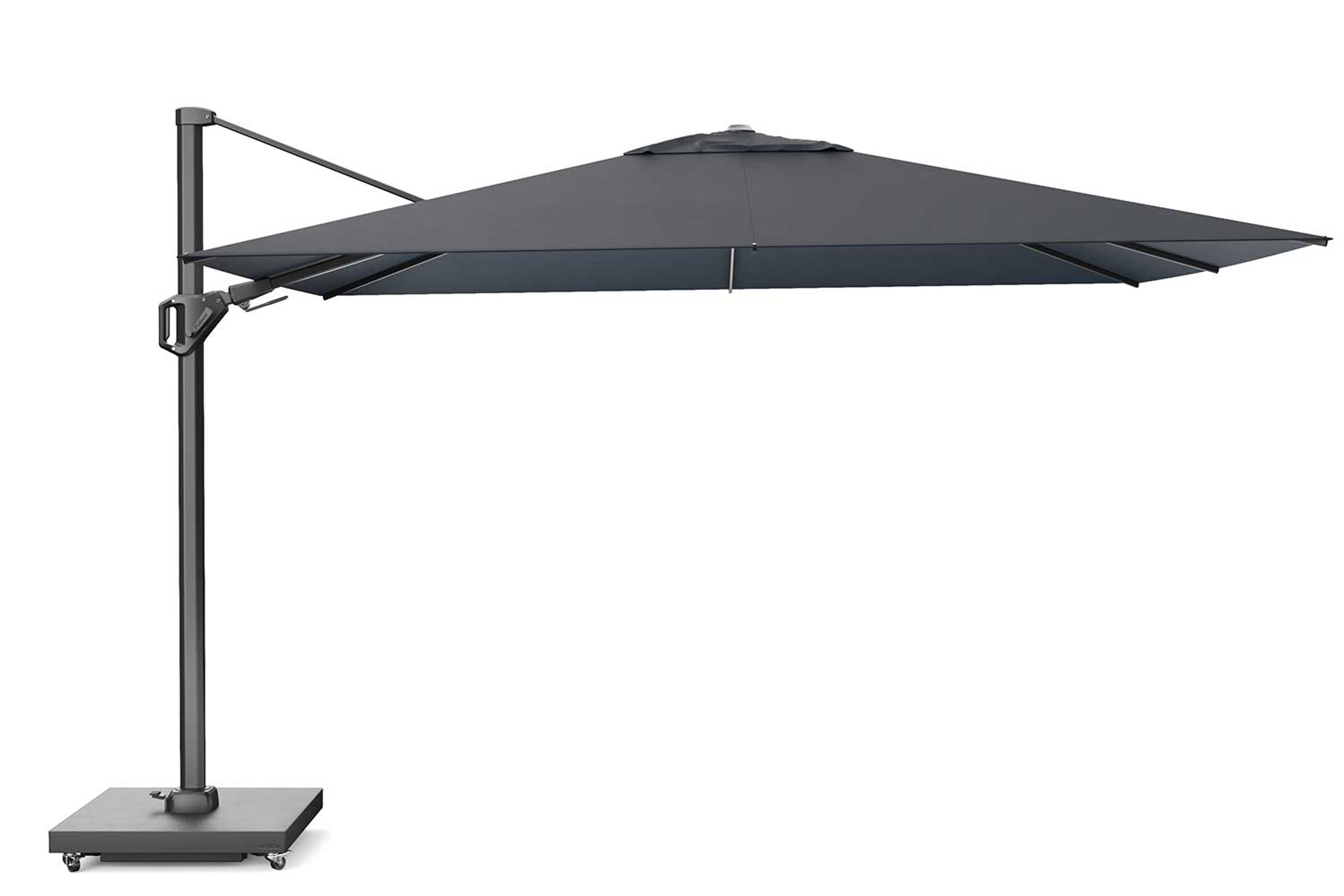 Platinum Challenger zweefparasol 2.6x3.5m T2 premium (excl. voet) faded black