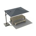Platinum Challenger zweefparasol 2.6x3.5m T2 premium (incl. voet en hoes) thumbnail