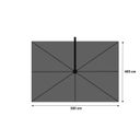 Platinum Challenger zweefparasol 4x3m T1 (excl. voet) thumbnail