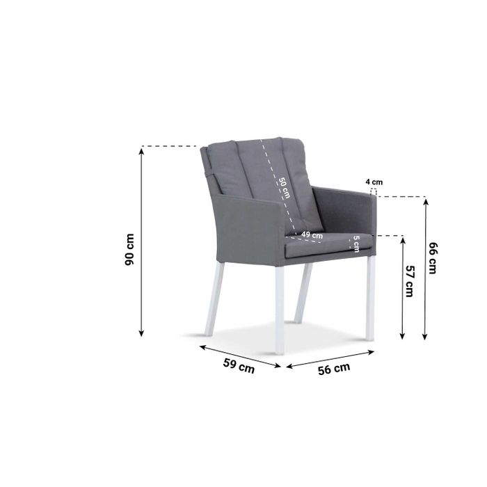 Lifestyle Parma/Talai 240 cm dining tuinset 7-delig