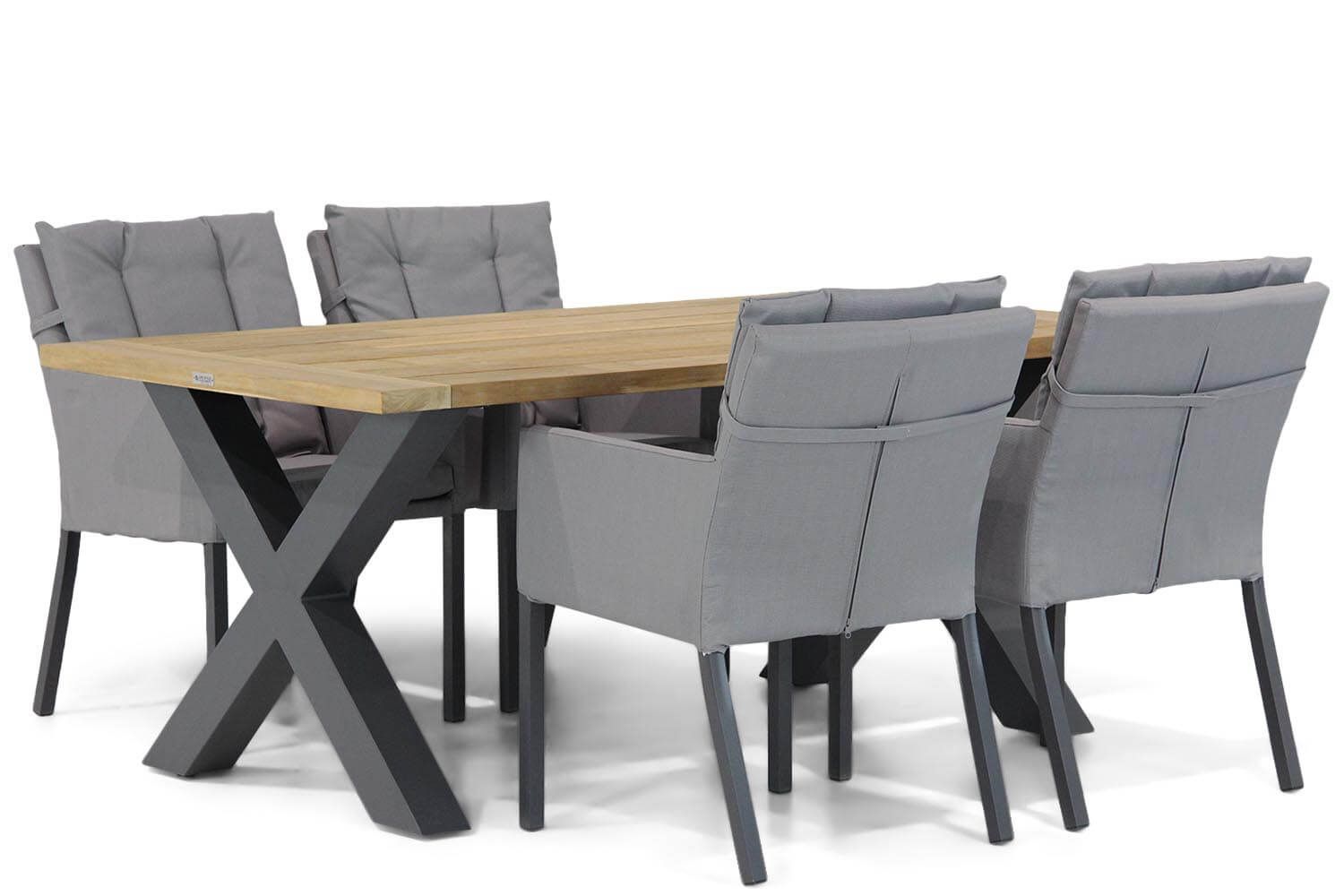 Garden Collections Parma/Cardiff 180 cm dining tuinset 5-delig  thumbnail