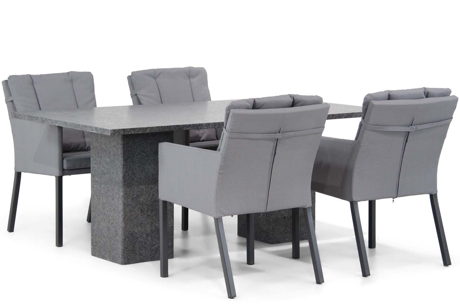 Lifestyle Parma/Graniet 180 cm dining tuinset 5-delig thumbnail