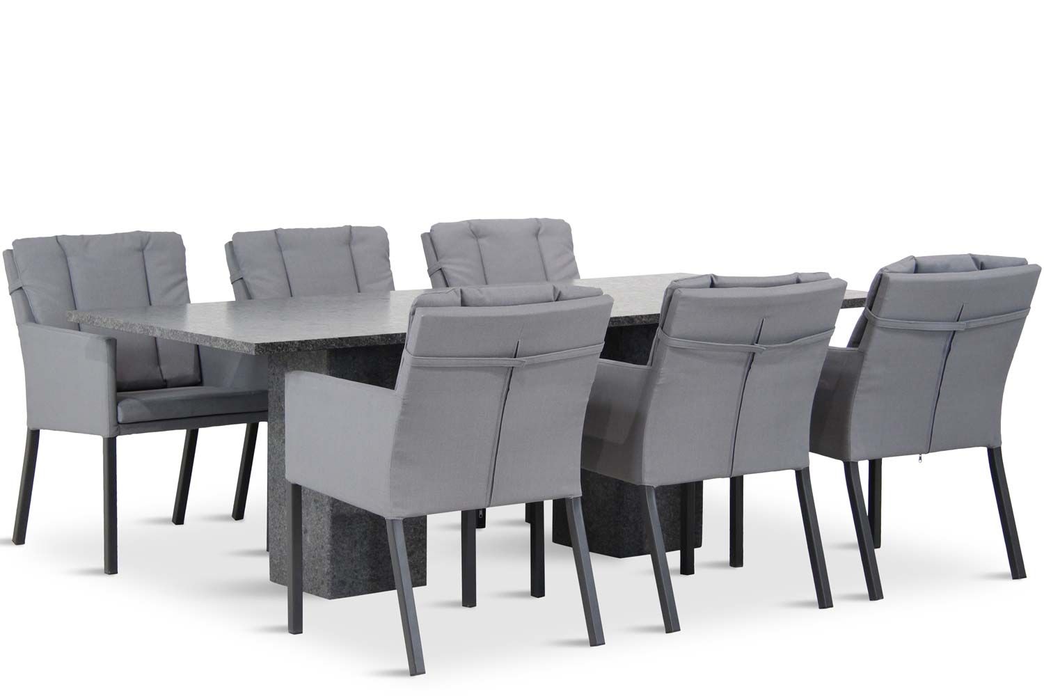 Lifestyle Parma/Graniet 220 cm dining tuinset 7-delig thumbnail