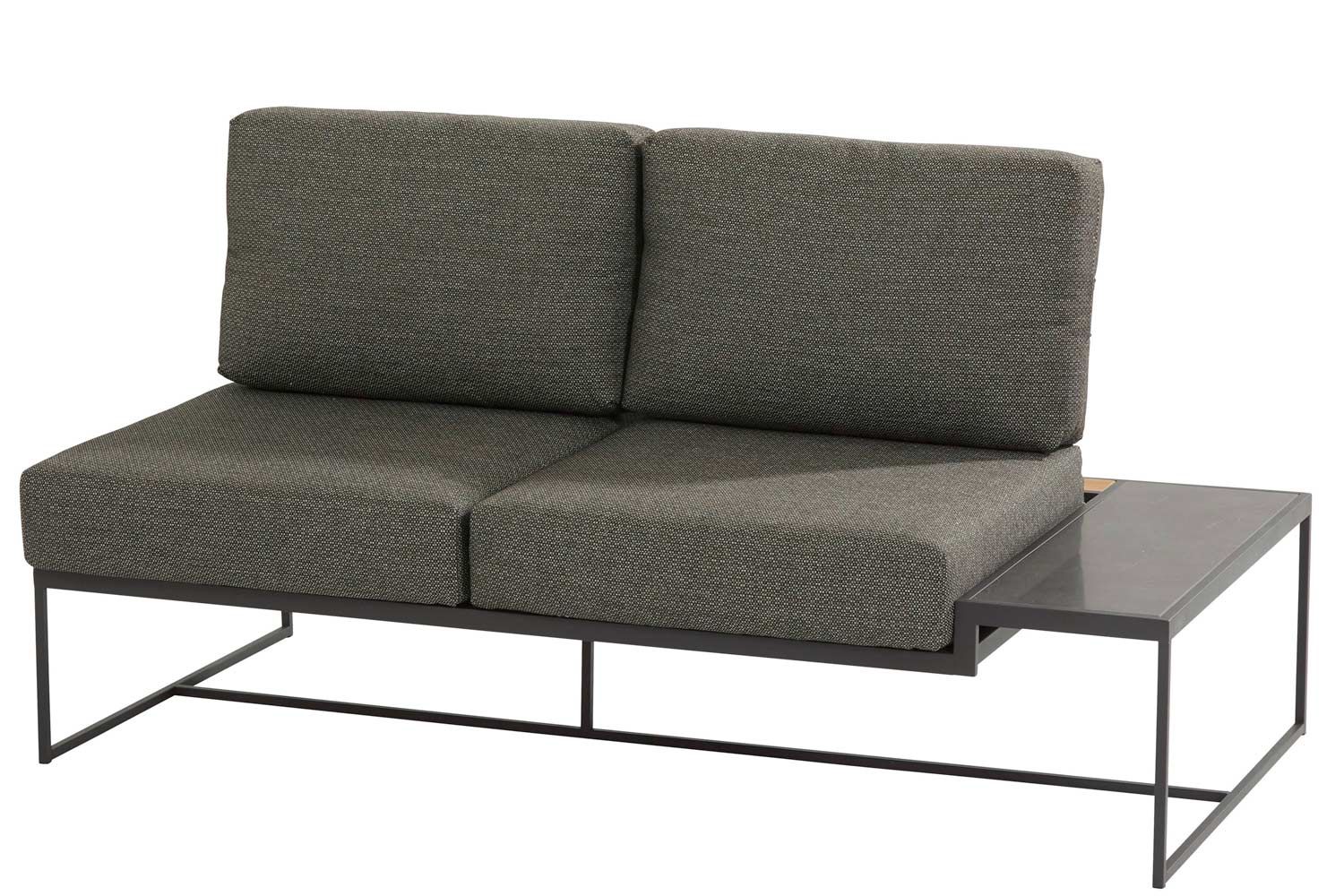 4 Seasons Outdoor Patio platform 2 seater left with 4 cushions thumbnail