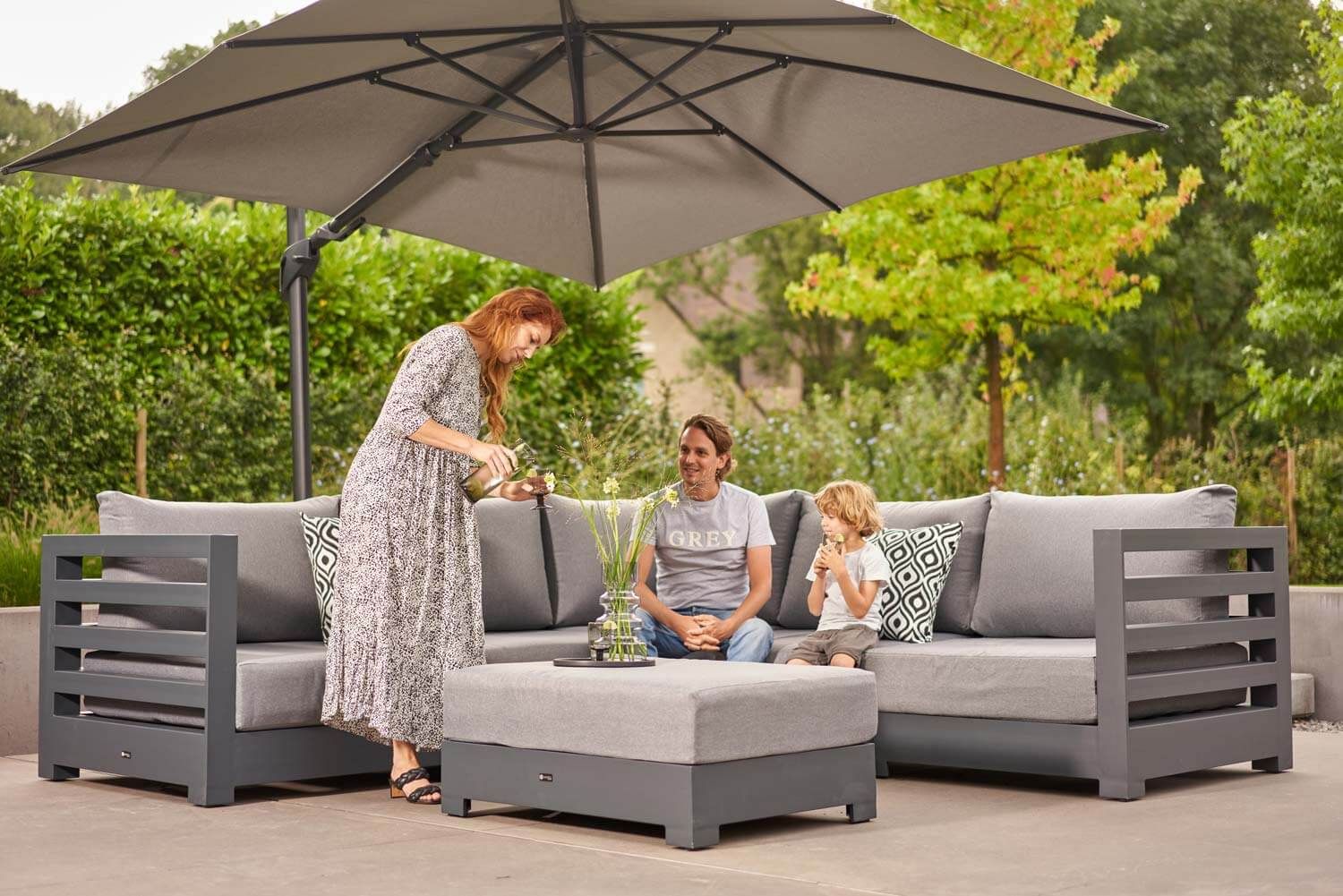 Santika Phantom hoek loungeset 5-delig