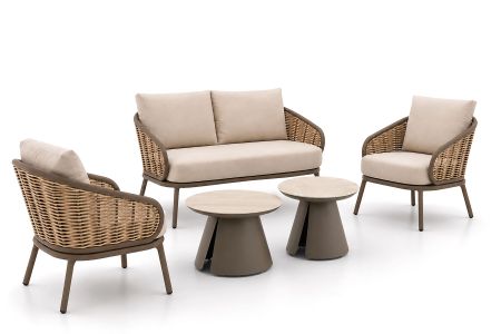 Apple Bee Pine Key/Cayora 50/80 cm stoel-bank loungeset 5-delig