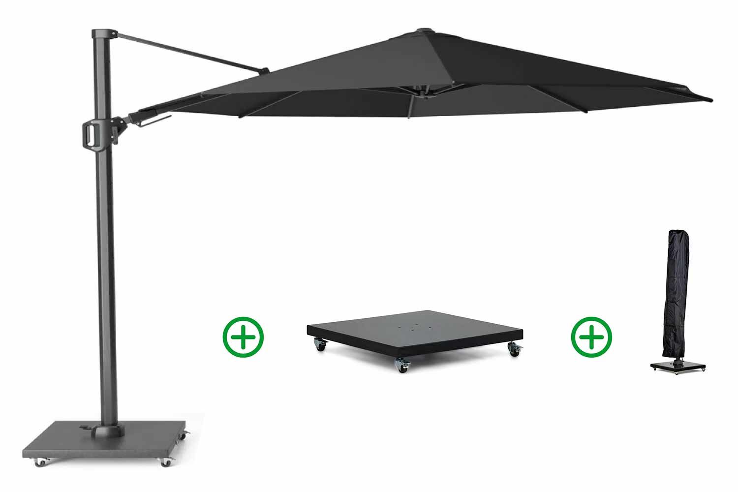 Platinum Challenger zweefparasol 3.5m T2 premium (incl. voet en hoes)