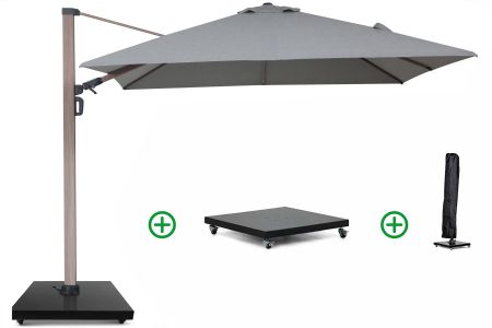 Camello Luna zweefparasol 3x3m S2 Excellent (incl. voet + hoes)