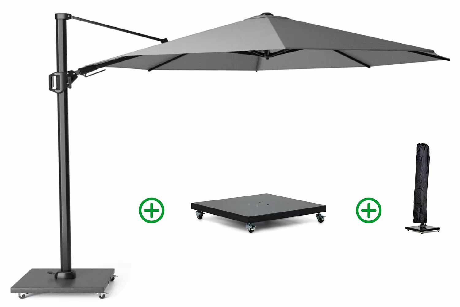 Platinum Challenger zweefparasol 3.5m T2 premium (incl. voet en hoes) thumbnail