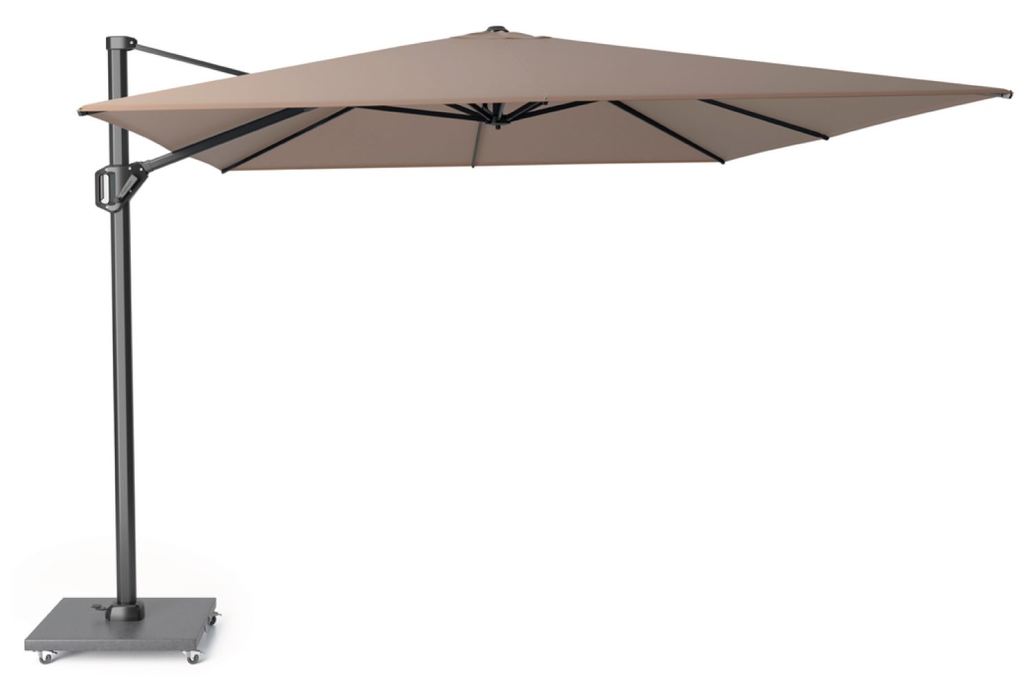 Platinum Challenger zweefparasol 4x3m  T1 (excl voet) havana thumbnail