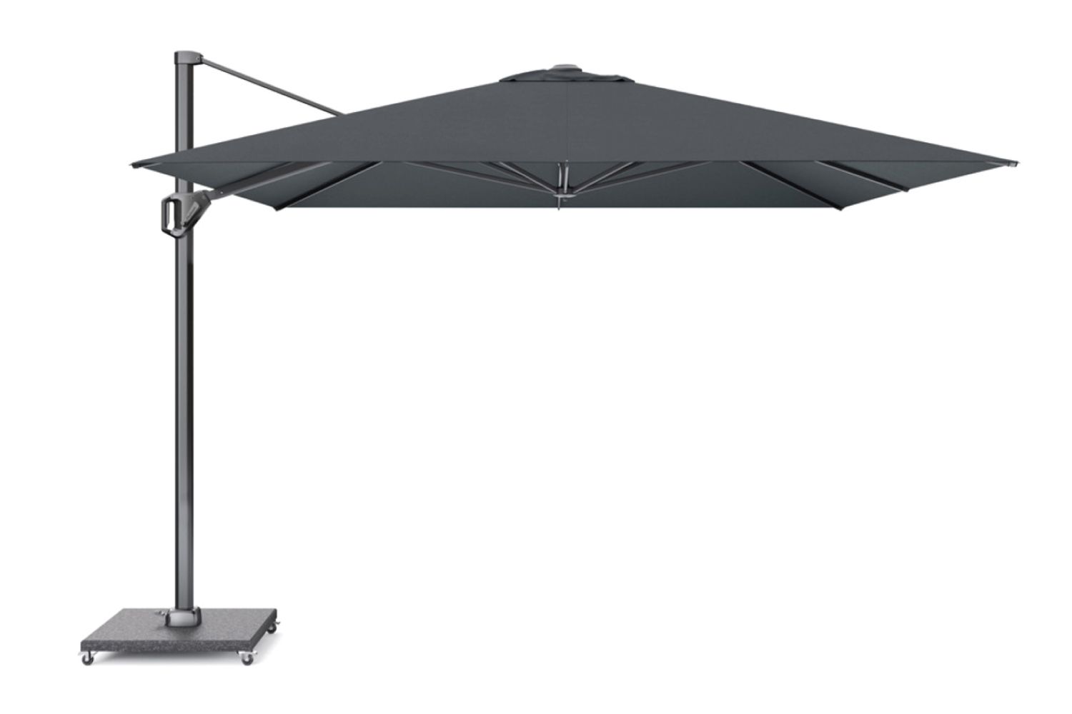 Platinum Challenger zweefparasol 3.5x3.5m T1 premium  (excl. voet) faded black thumbnail