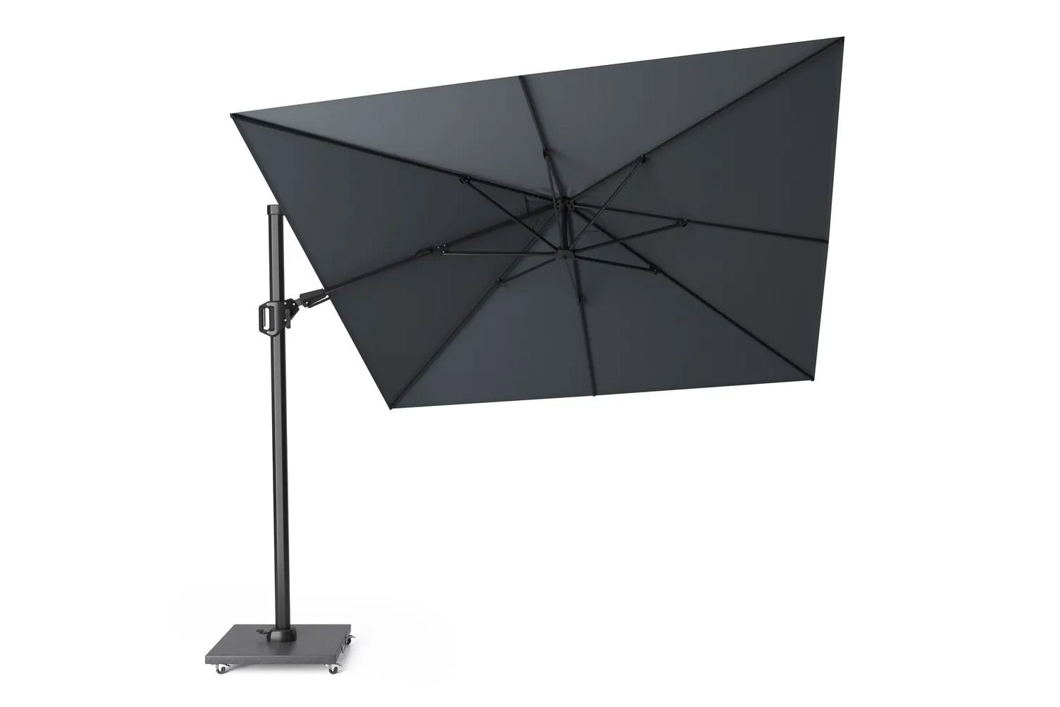 Platinum Challenger zweefparasol 3x3m T2 (incl. voet + hoes) anthracite