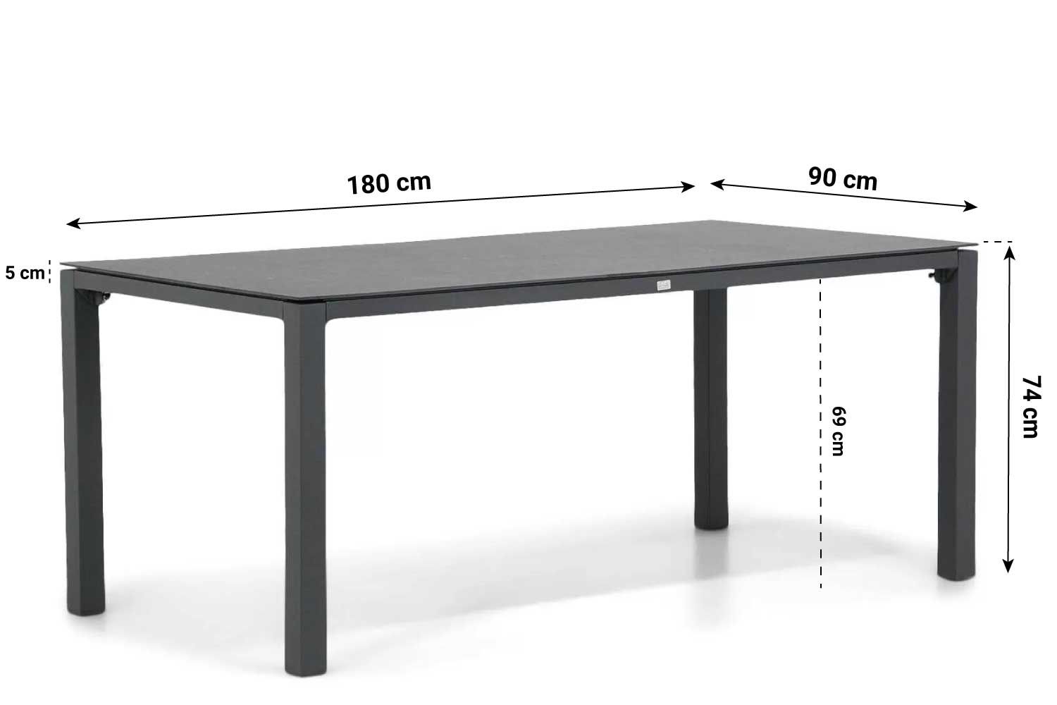 Presto Pallazo dining tuintafel 180 x 90 cm thumbnail
