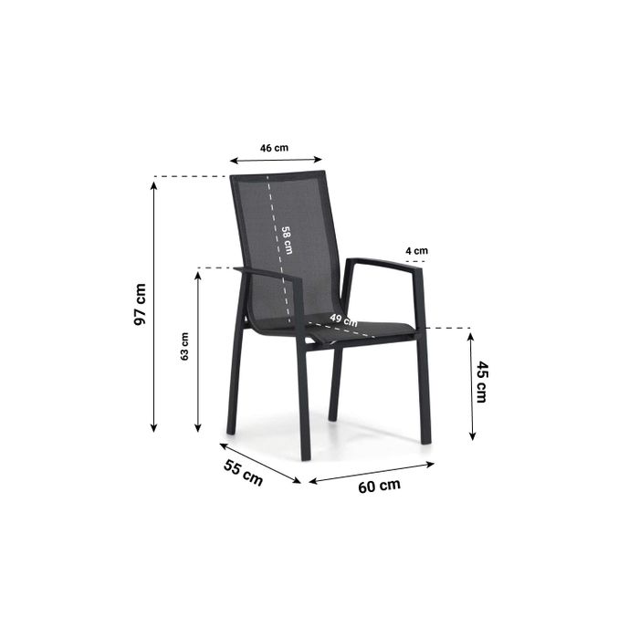 Presto Ricadi/Forest 180 cm dining tuinset 4-delig
