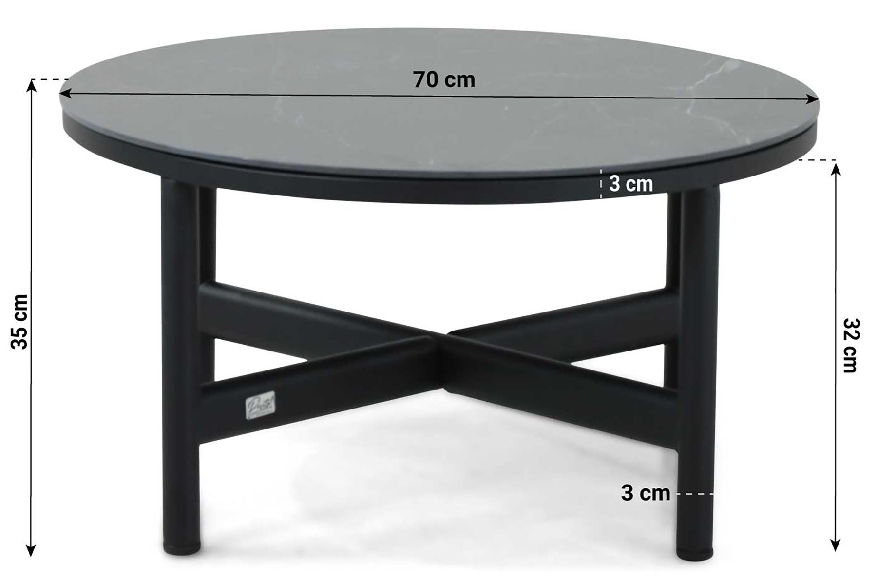 Presto Terraturn loungetafel ø 70 cm