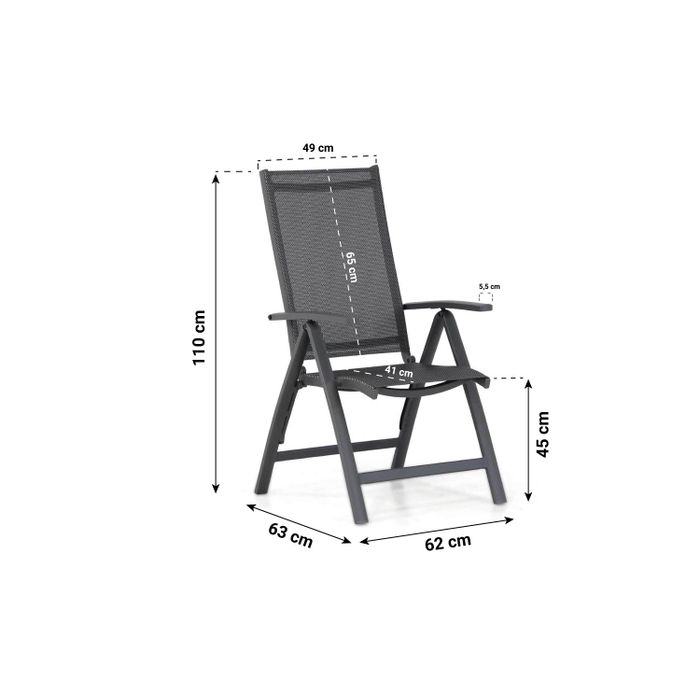 Presto Vasto/Valley 240 cm dining tuinset 7-delig