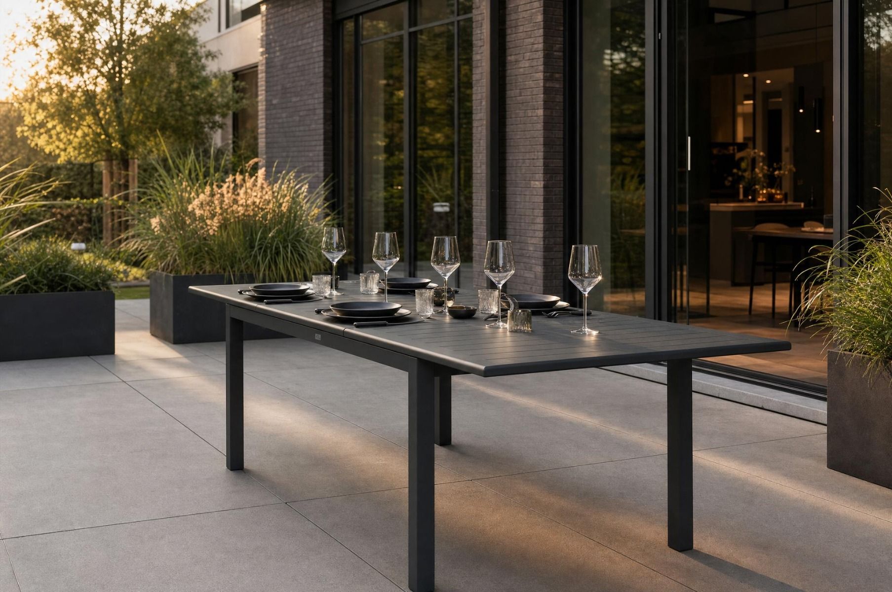 Presto Arvento dining tuintafel uitschuifbaar 160/240x100 cm