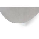 Detail van keramisch tafelbladovaal op wit aluminium frame thumbnail